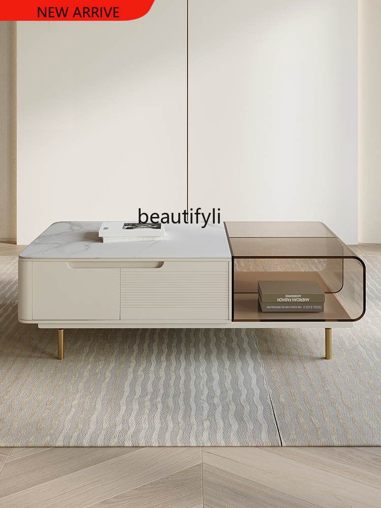 Coffee X Tea - X Stone Plate Coffee Table Modern