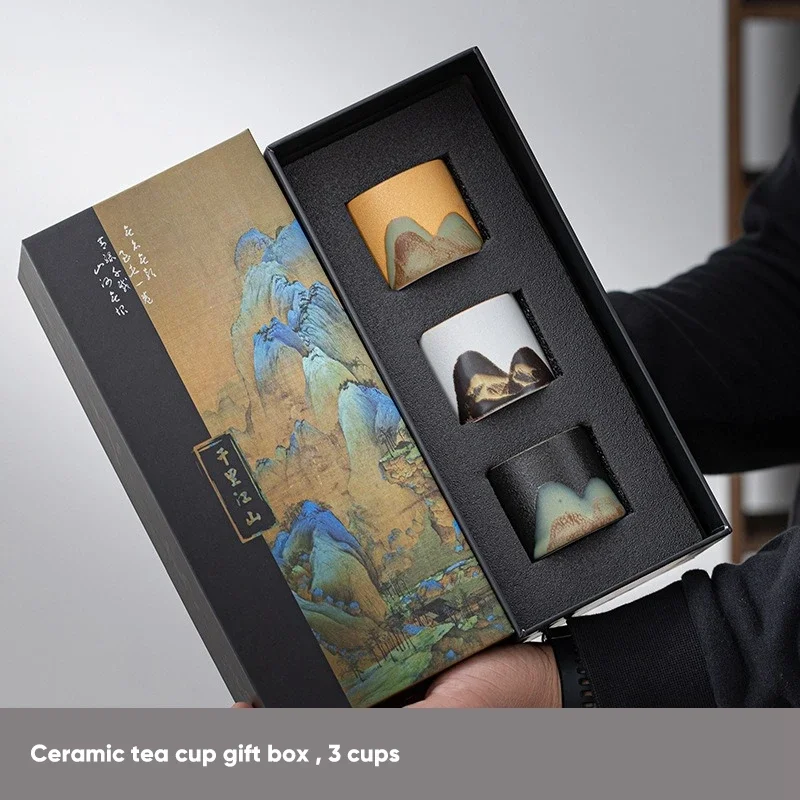 Coffee Tea Drawer Organizer - Gift Box,Japanese Ceramic Tea Cup, Porcelain