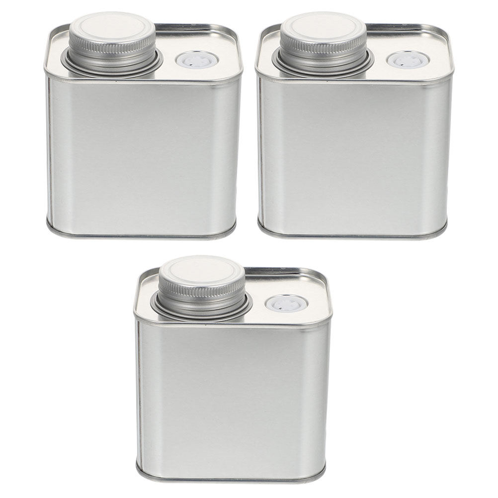 Coffee Tea Bean - 3Pcs Silver Canister Set Coffee Storage