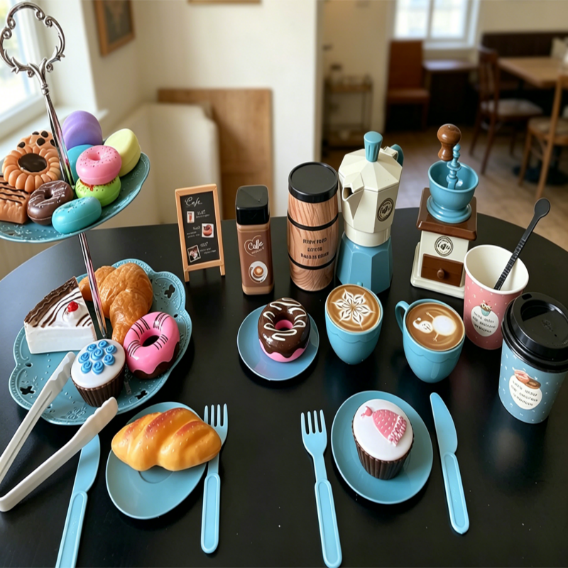 Coffee Tea Game - Pretend Play Coffee Set 38 PIECE
