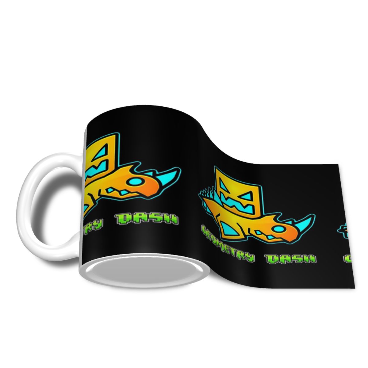 Video Game Geometry Dash Mug F - Coffee Tea Game ulasan dan harga