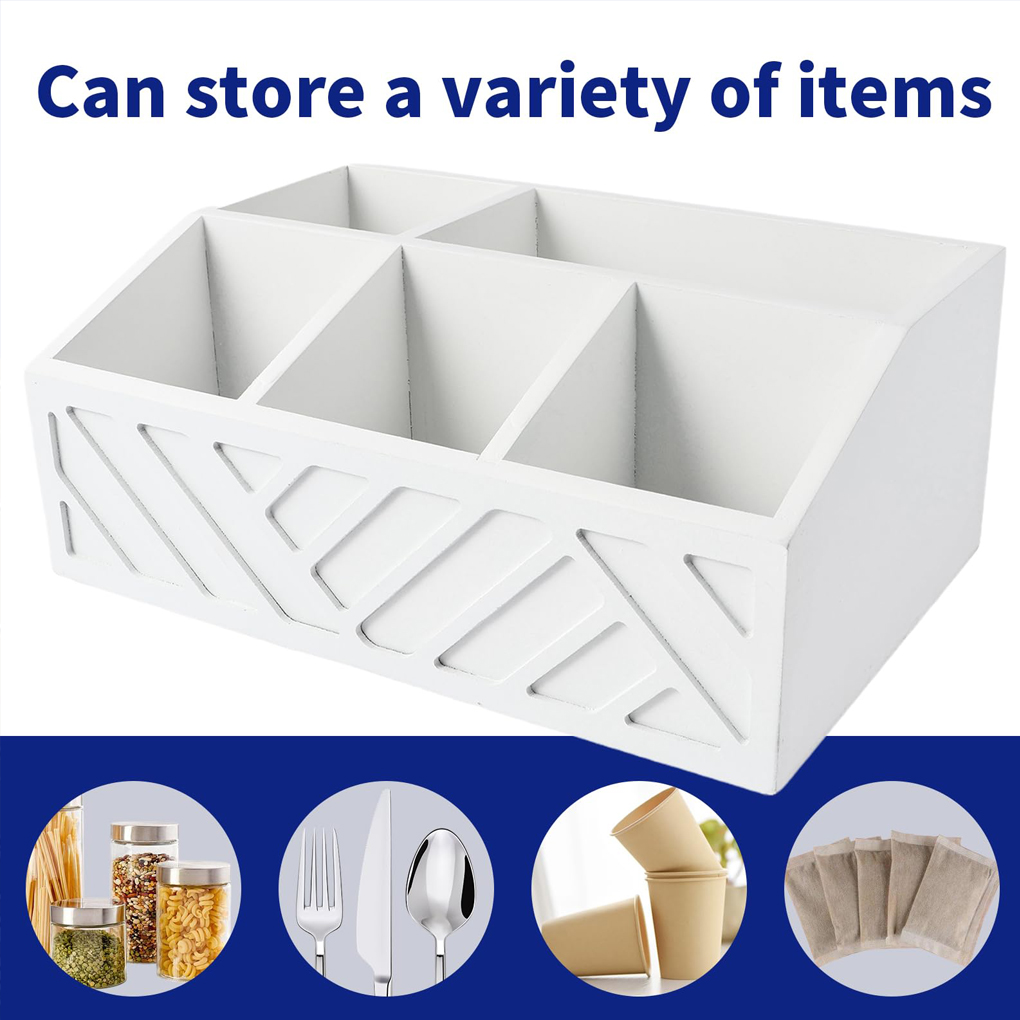 Coffee Bag Storage Box Wooden  - Coffee Tea Drawer Organizer ulasan dan harga
