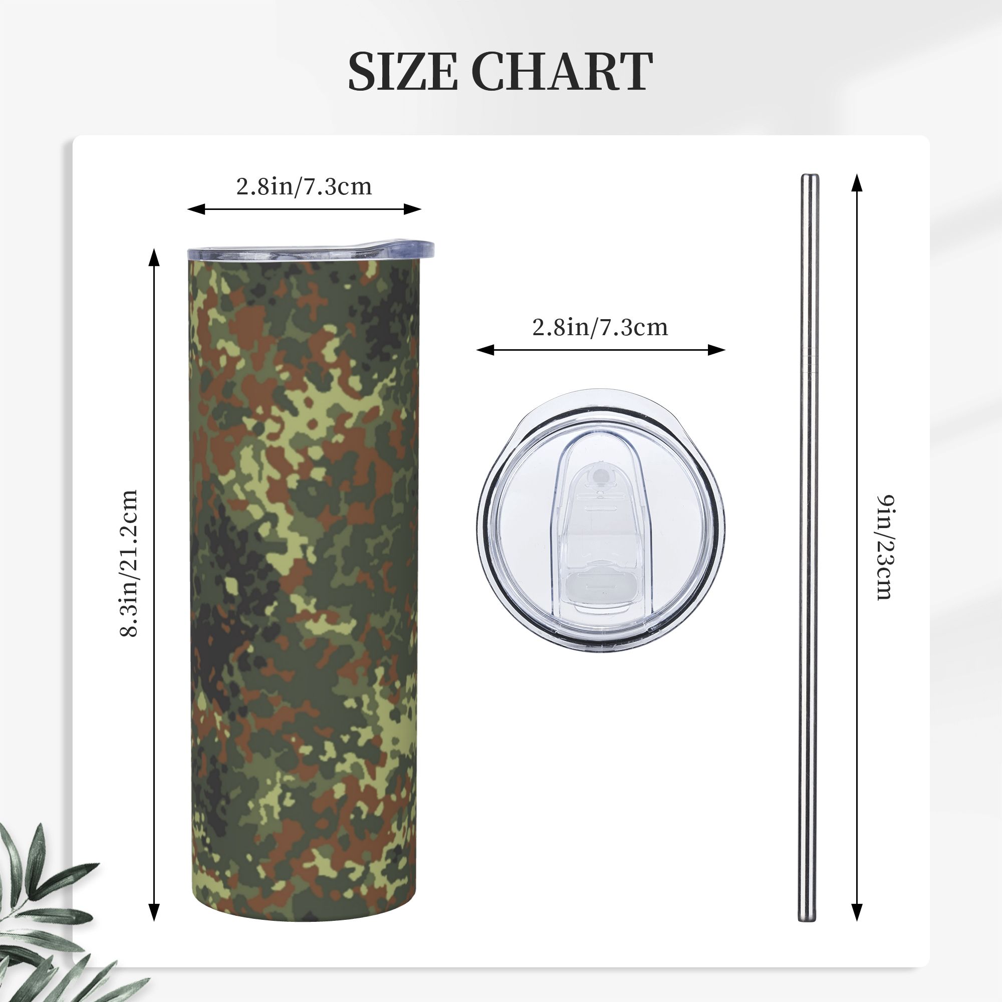 Flecktarn Camo Tumbler Vacuum  - Double Wall Mug ulasan dan harga