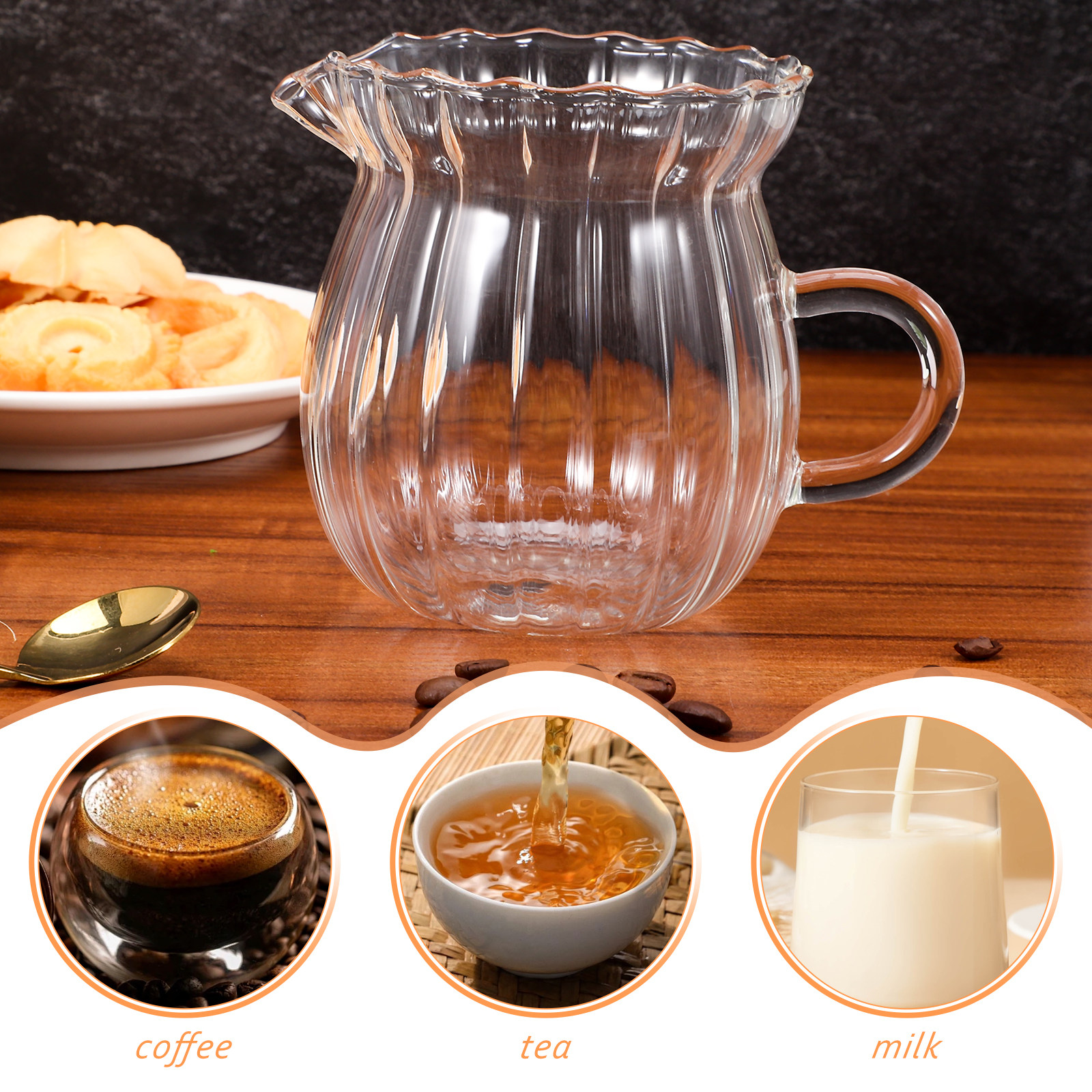 High Borosilicate Glass Creame - Coffee Tea Creamer ulasan dan harga