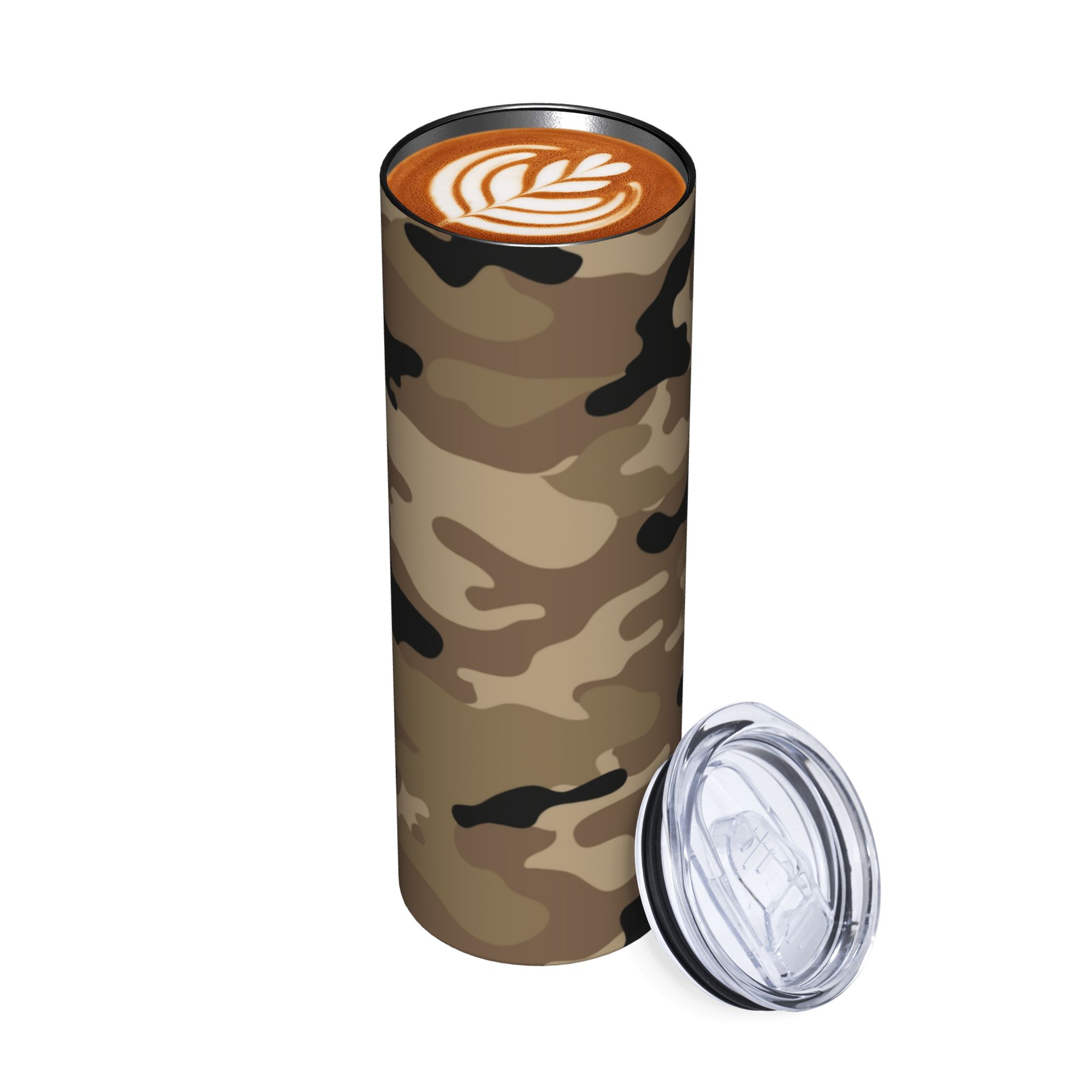 Brown Woodland Camo Pattern Va - Double Wall Mug ulasan dan harga