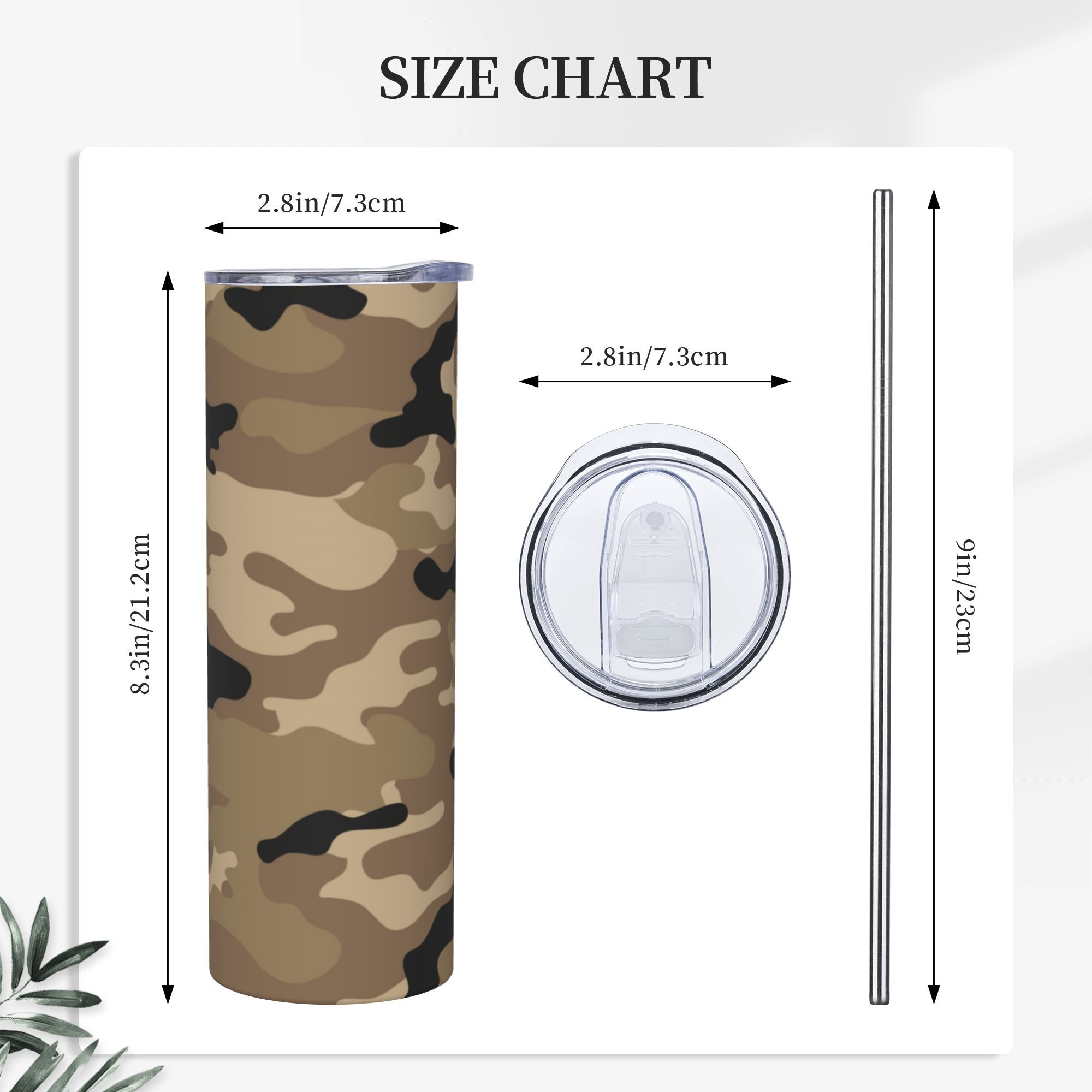 Brown Woodland Camo Pattern Va - Double Wall Mug ulasan dan harga