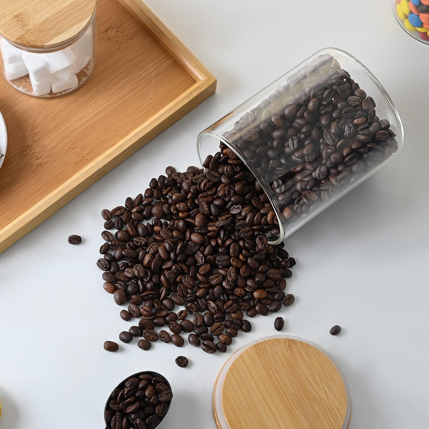 umieo Glass Food Storage Conta - Coffee And Tea Glass ulasan dan harga
