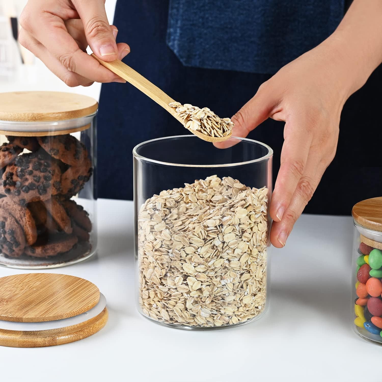 umieo Glass Food Storage Conta - Coffee And Tea Glass ulasan dan harga