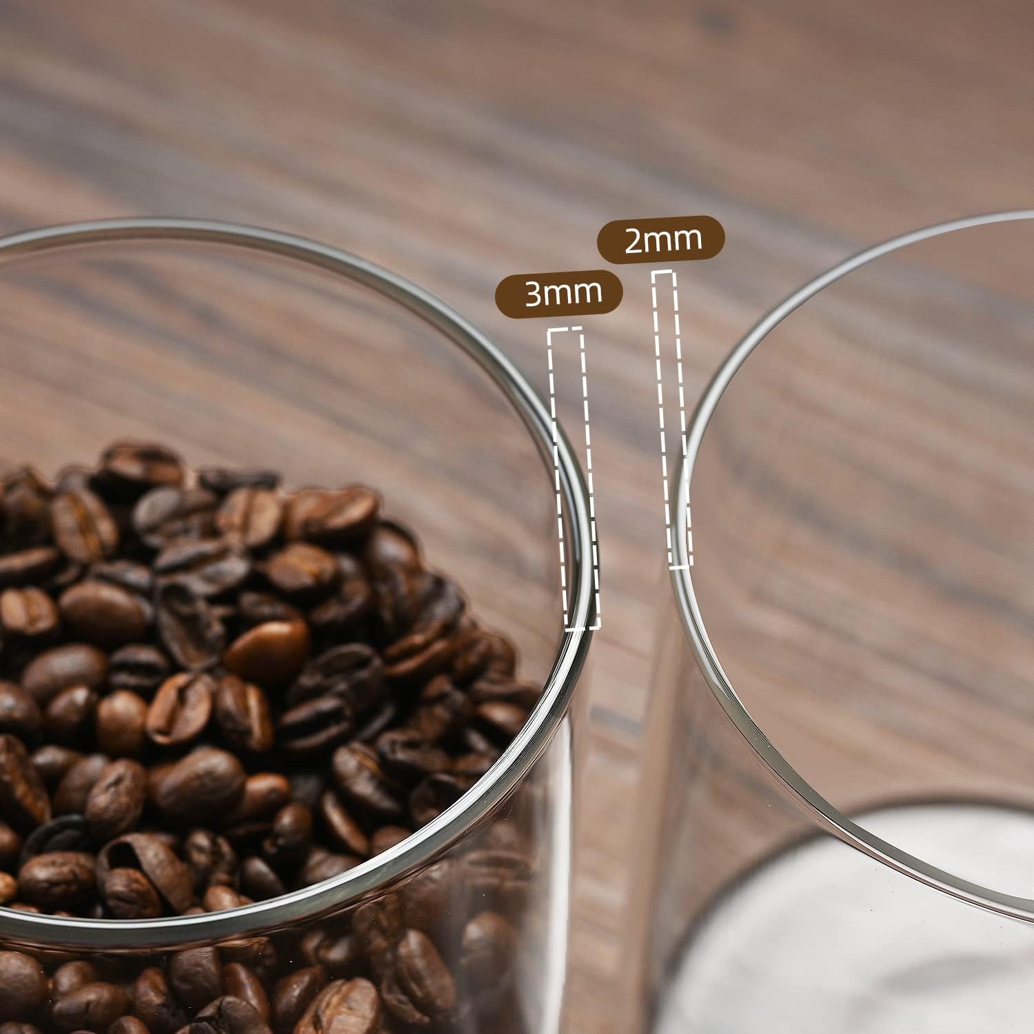 umieo Glass Food Storage Conta - Coffee And Tea Glass ulasan dan harga
