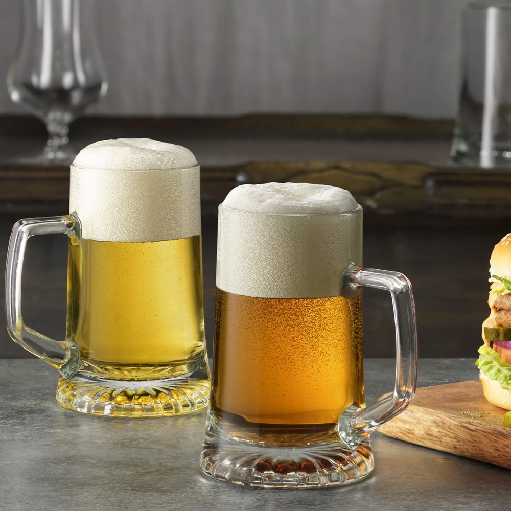 17 oz Beer Stein Glasses 4 Pcs - Coffee And Tea Glass ulasan dan harga