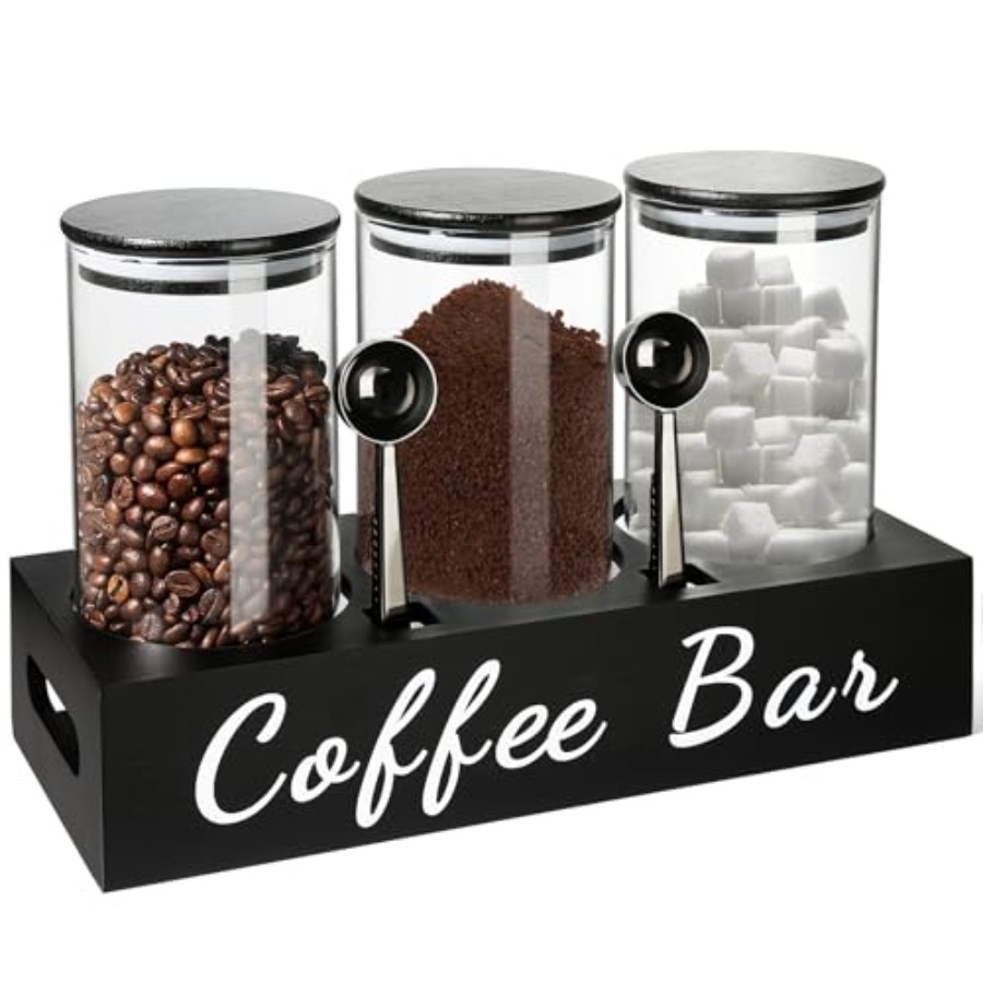 Coffee Tea Sugar Container Set - Coffee Tea And Sugar Canister Set ulasan dan harga