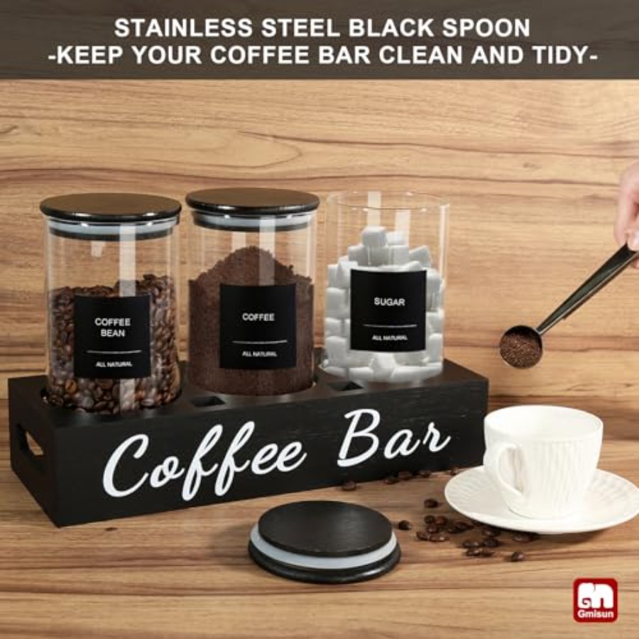 Coffee Tea Sugar Container Set - Coffee Tea And Sugar Canister Set ulasan dan harga