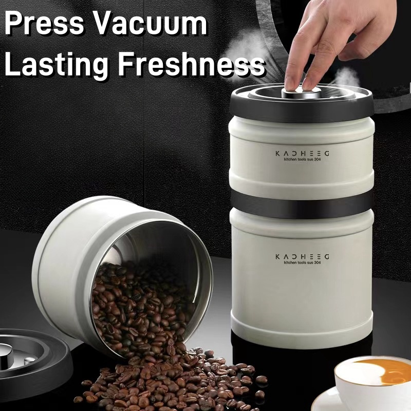 Vacuum sealed can, press vacuu - Coffee Tea Bean ulasan dan harga