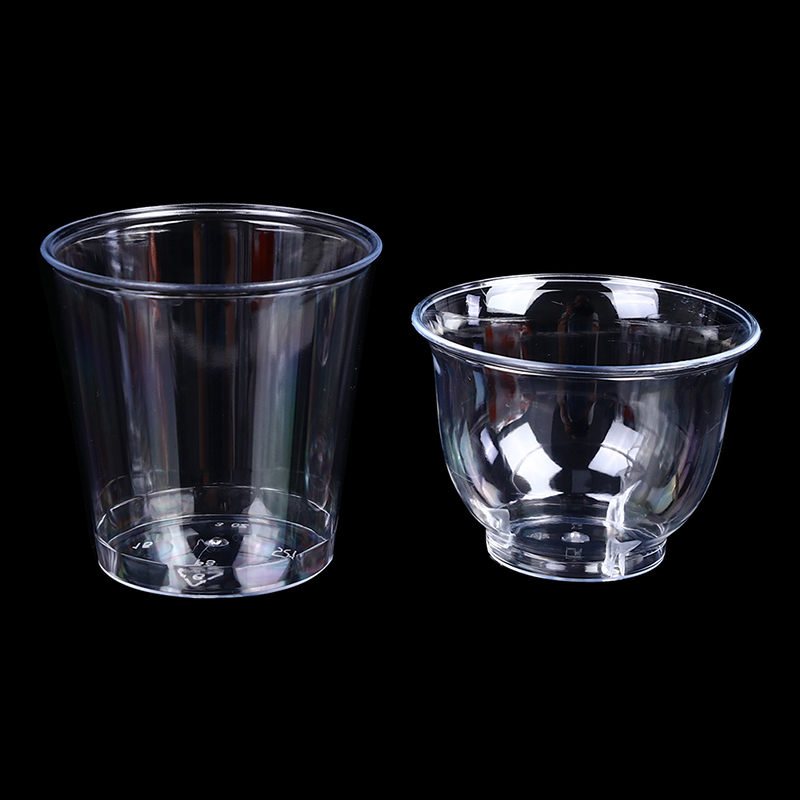 30-50pc Clear Plastic Disposab - Coffee Jelly Tea ulasan dan harga