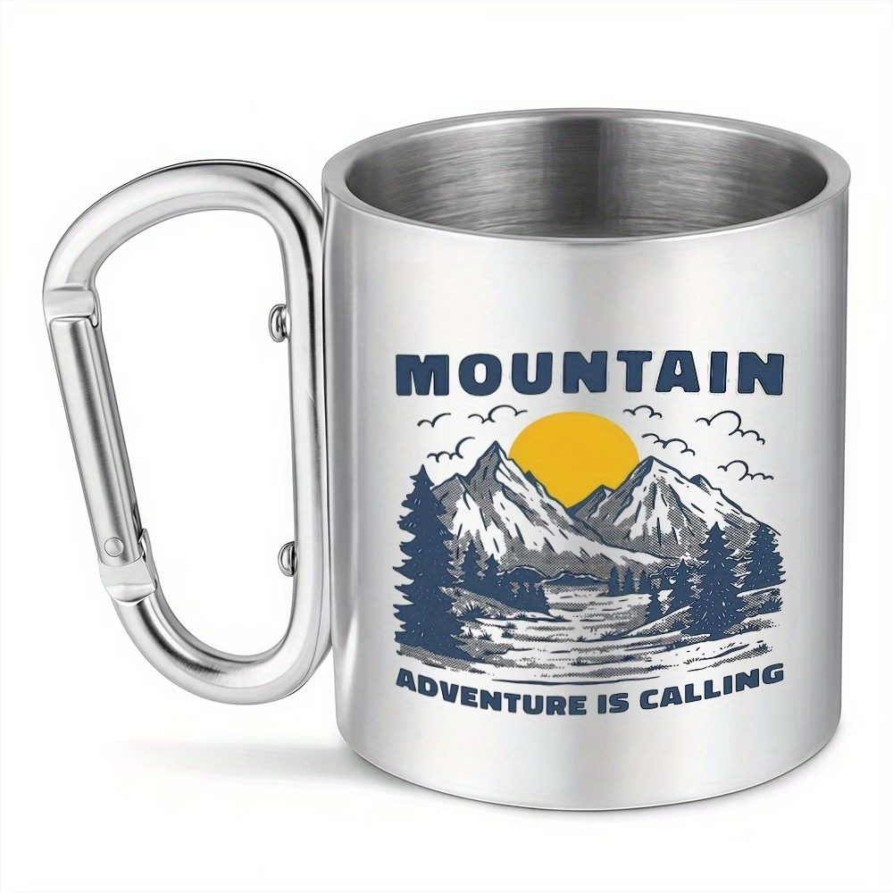 1pc 10oz Mountain Adventure Mu - Double Wall Mug ulasan dan harga