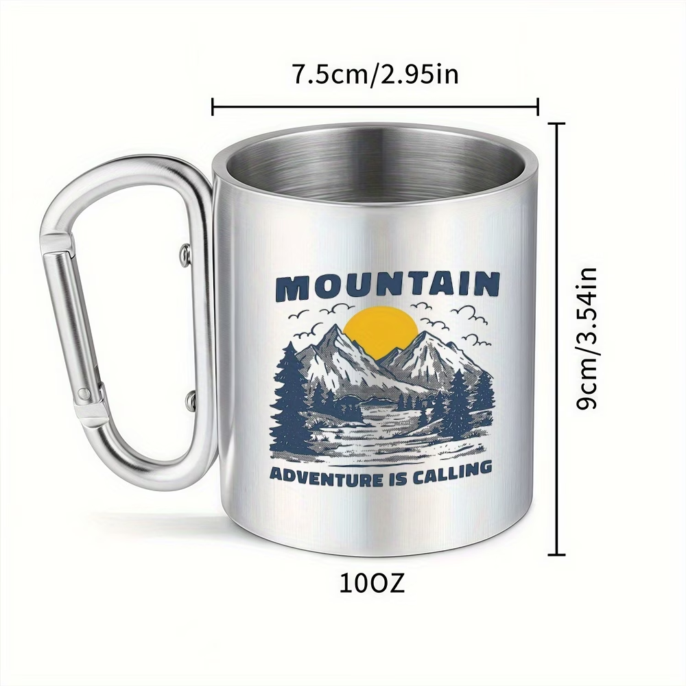 1pc 10oz Mountain Adventure Mu - Double Wall Mug ulasan dan harga