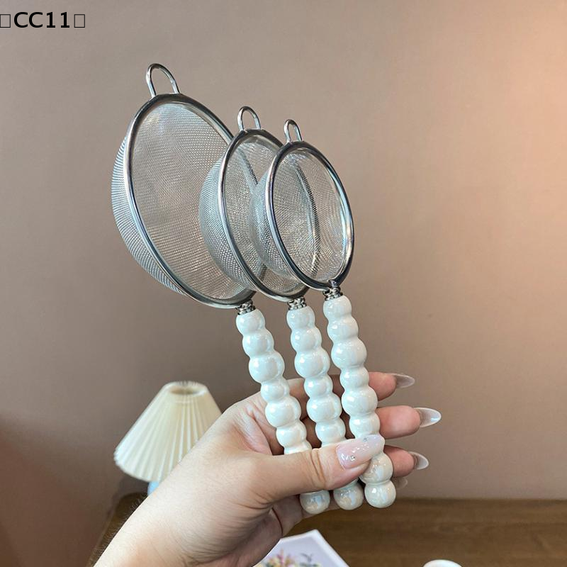 Tea Strainer With Pearl Cerami - Coffee Tea Leaf ulasan dan harga