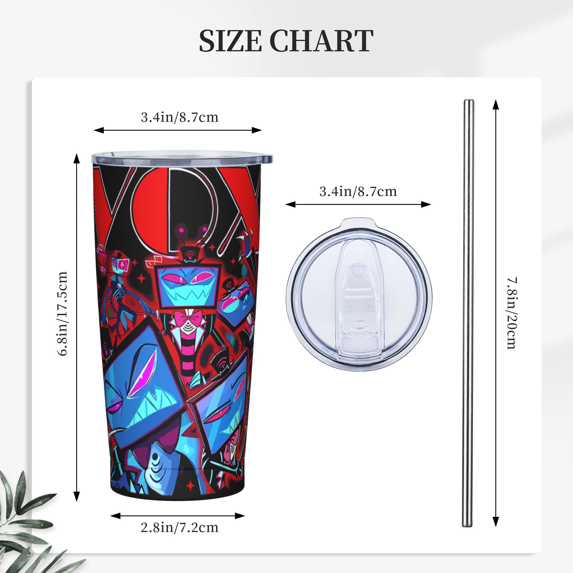 Hazbins Anime Hotel Vox Insula - Double Wall Mug ulasan dan harga