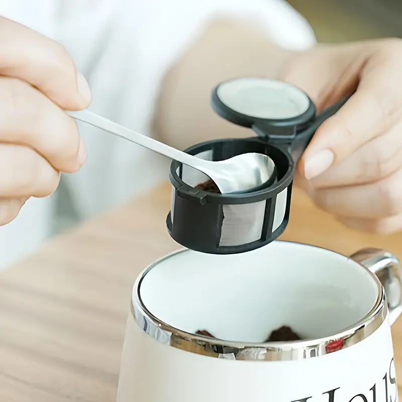 Coffee Filter Spoon Reusable C - Coffee Tea Leaf ulasan dan harga