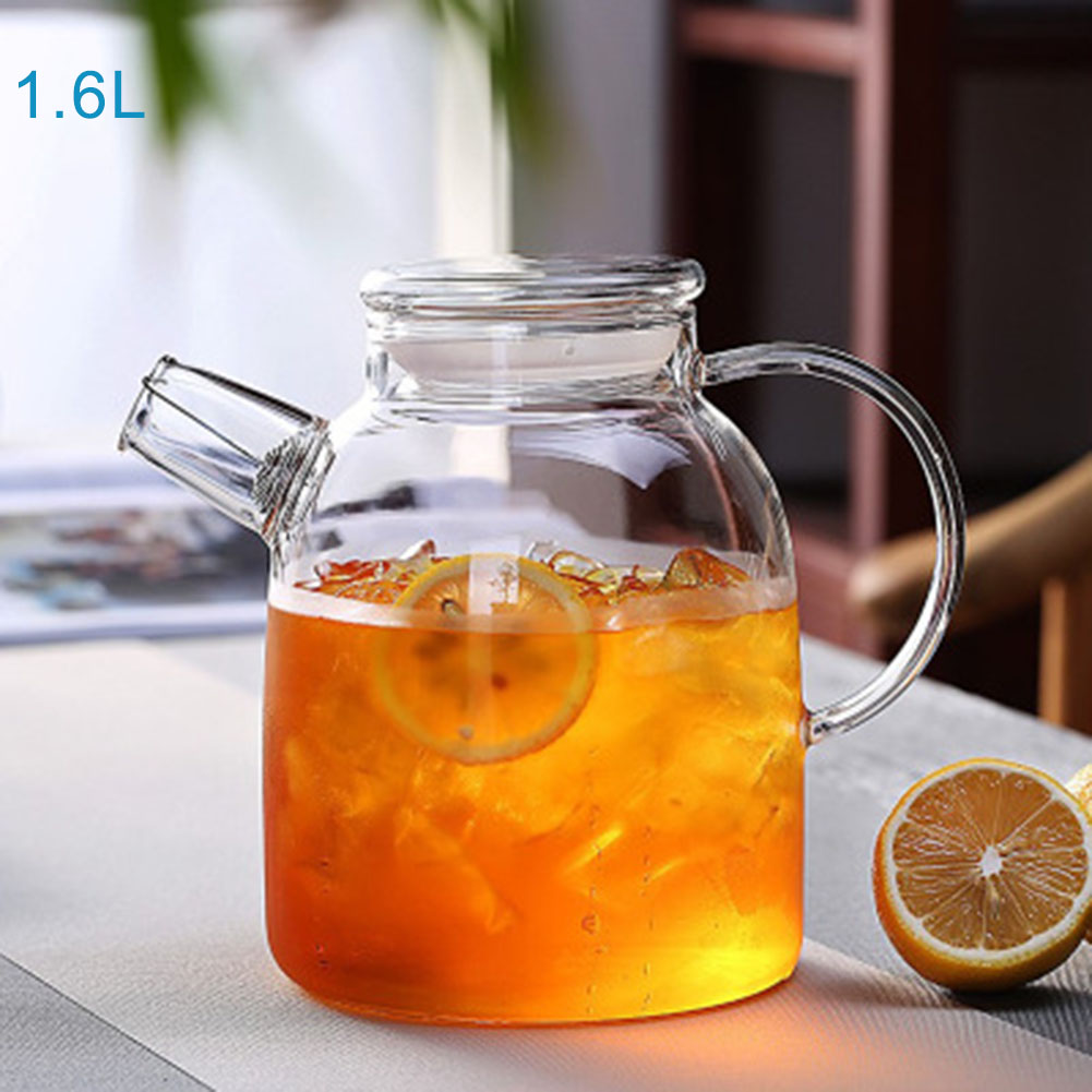 1000/1600ml Transparent Borosi - Coffee And Tea Glass ulasan dan harga