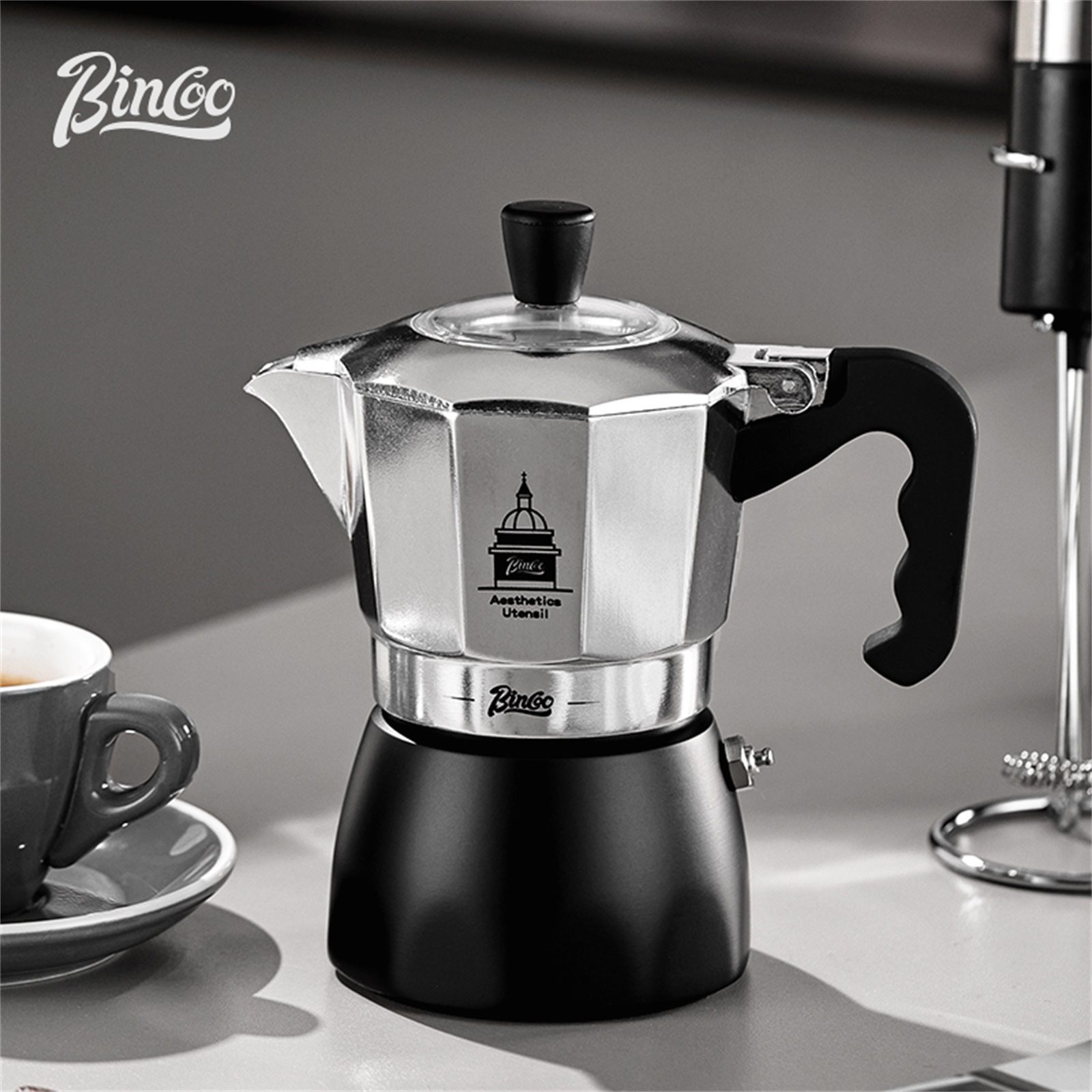 BINCOO Double Valve Moka Pot，E - Moka Pot Stove ulasan dan harga