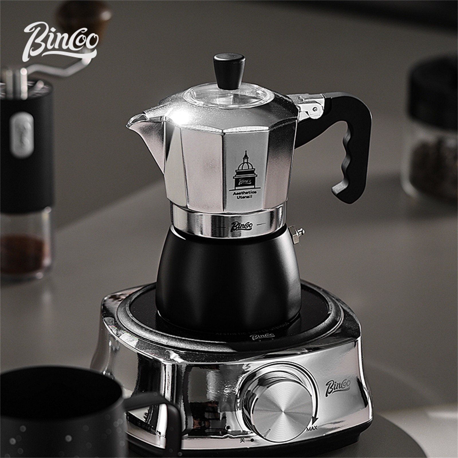 BINCOO Double Valve Moka Pot，E - Moka Pot Stove ulasan dan harga