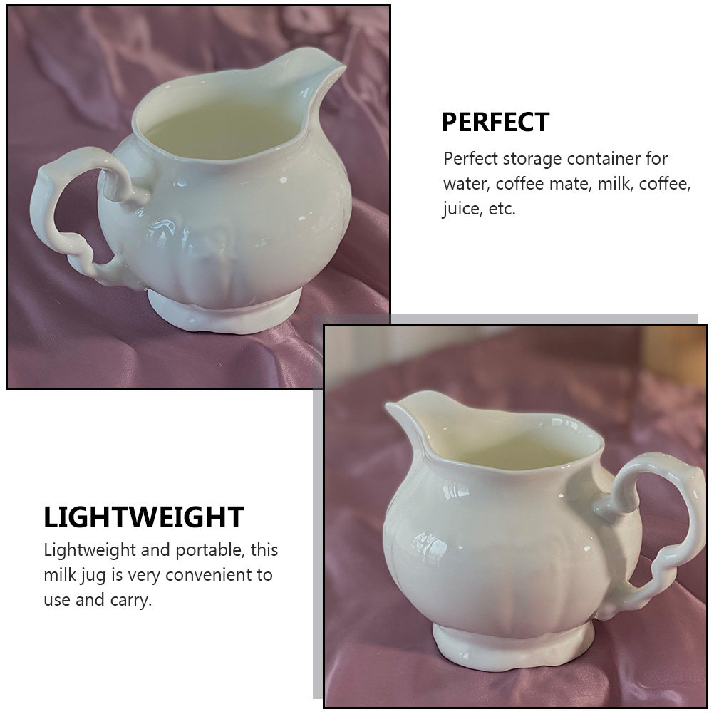 Vintage Ceramic Milk Jug Large - Coffee Tea Creamer ulasan dan harga
