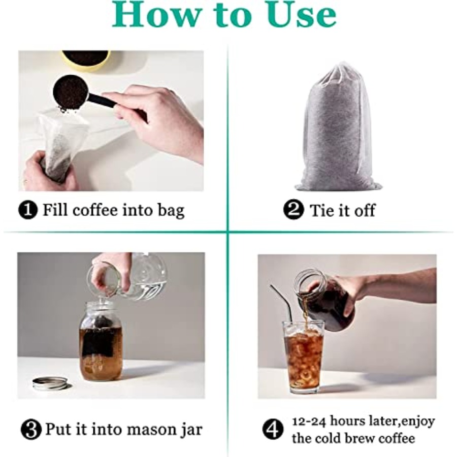100pcs Cold Brew Coffee Bags,  - Coffee X Tea ulasan dan harga