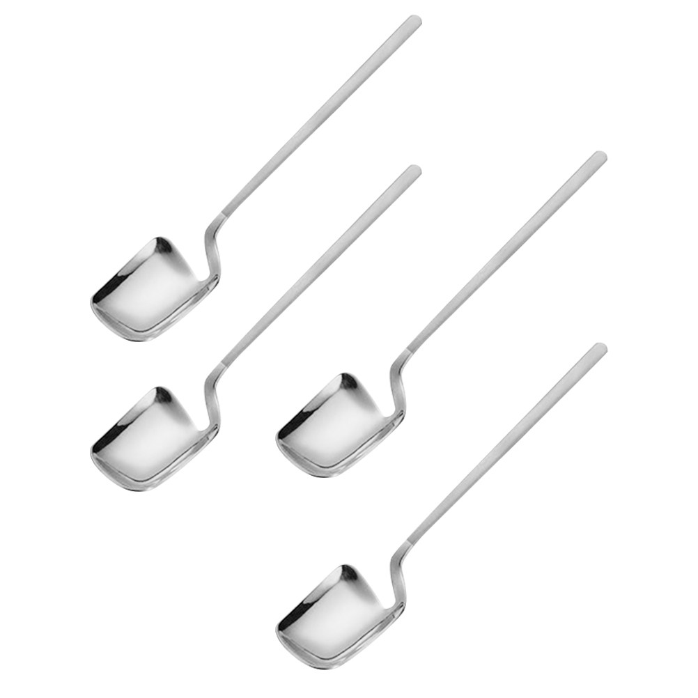 4Pcs Stylish Stainless Steel C - Coffee Jelly Tea ulasan dan harga
