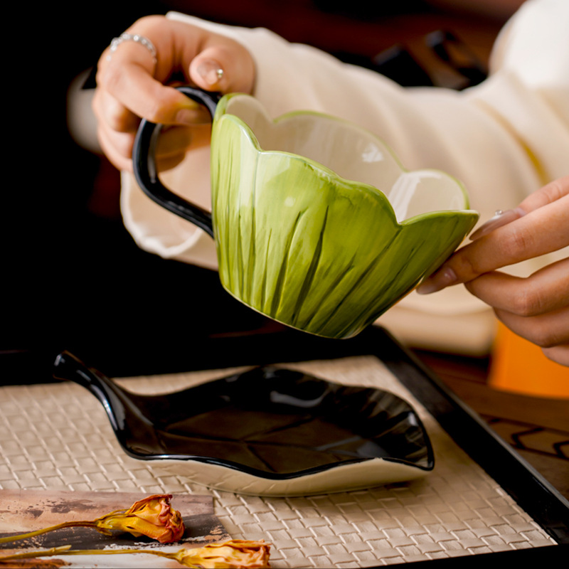 Irregular Hand-painted Coffee  - Coffee Tea Leaf ulasan dan harga