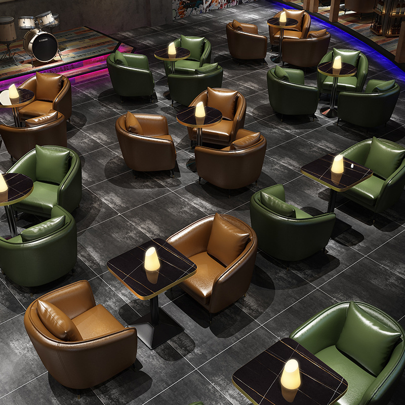 Retro Bar Double Sofa Booth, M - Coffee Tea Lounge ulasan dan harga