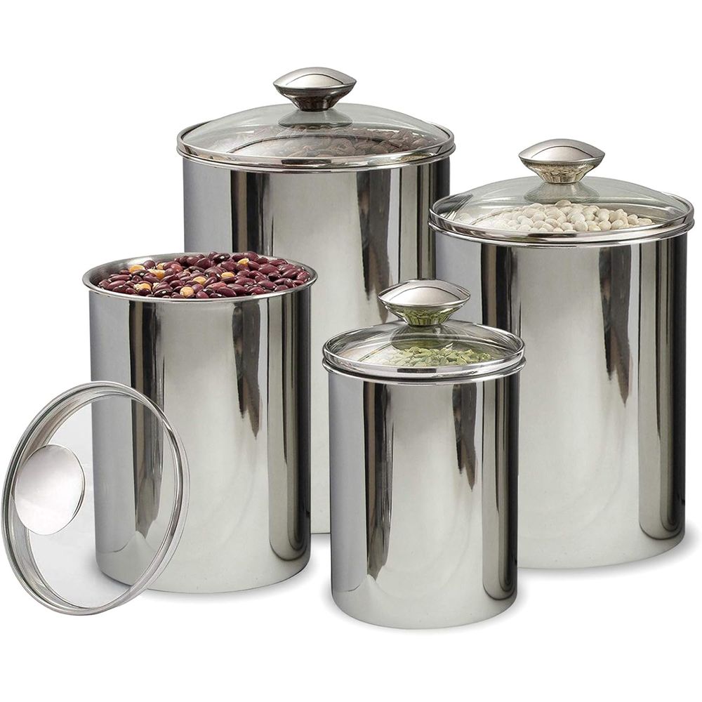 4-Piece Stainless Steel Food S - Coffee And Tea Glass ulasan dan harga