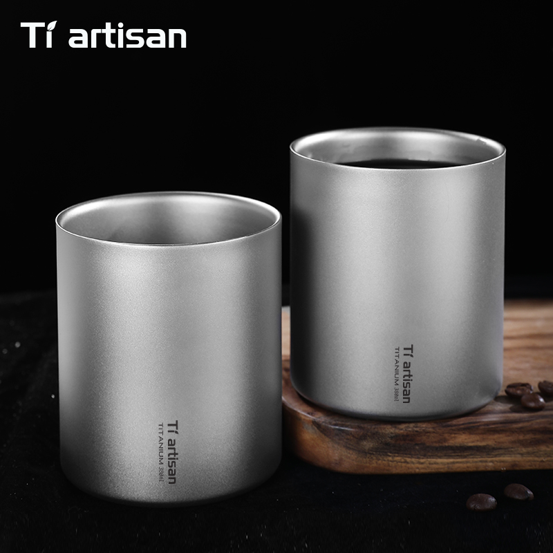 Tiartisan 380ml Titanium Handl - Coffee Tea Game ulasan dan harga