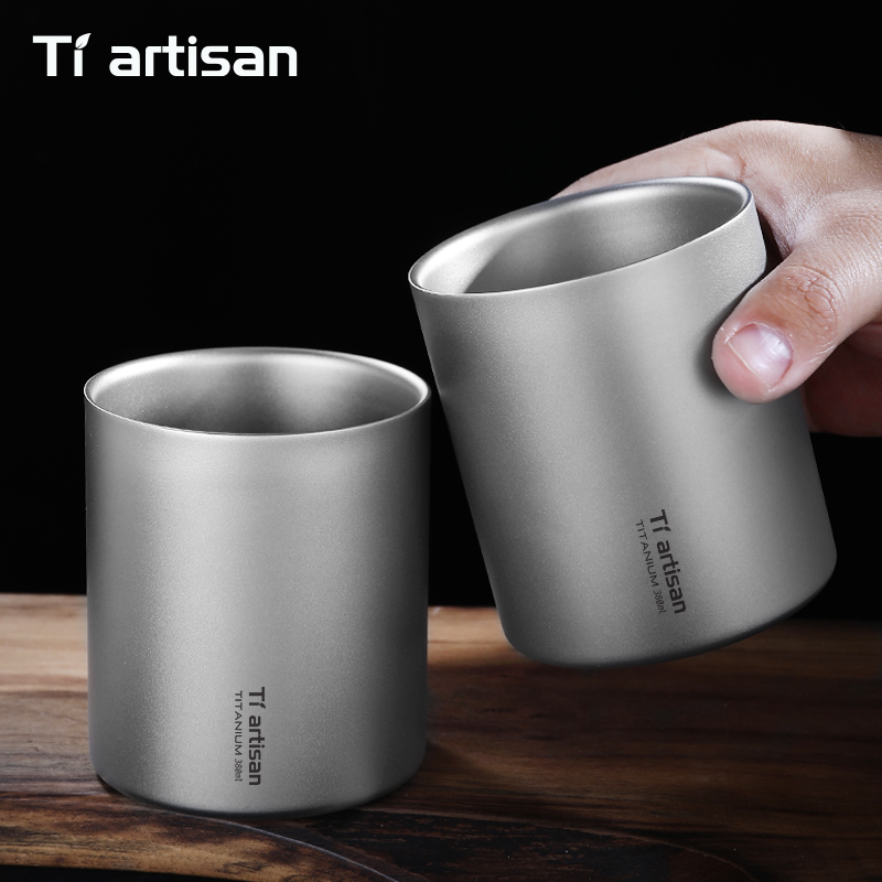 Tiartisan 380ml Titanium Handl - Coffee Tea Game ulasan dan harga