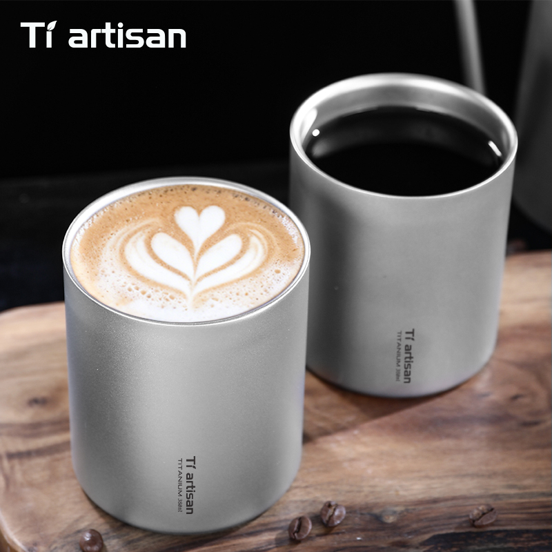 Tiartisan 380ml Titanium Handl - Coffee Tea Game ulasan dan harga