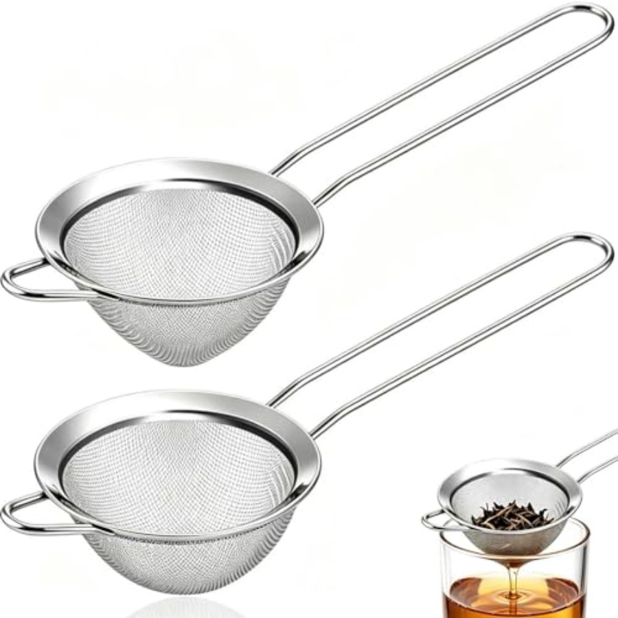 Small Fine Mesh Strainer Set,  - Coffee Tea Leaf ulasan dan harga