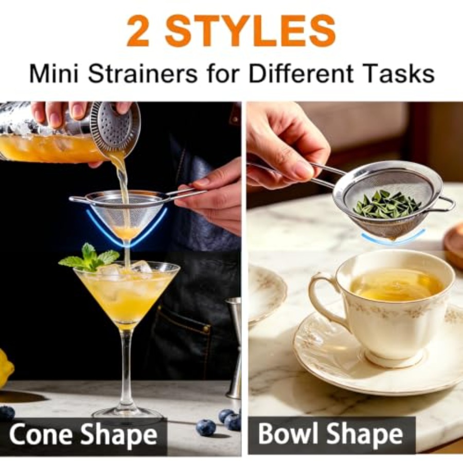 Small Fine Mesh Strainer Set,  - Coffee Tea Leaf ulasan dan harga