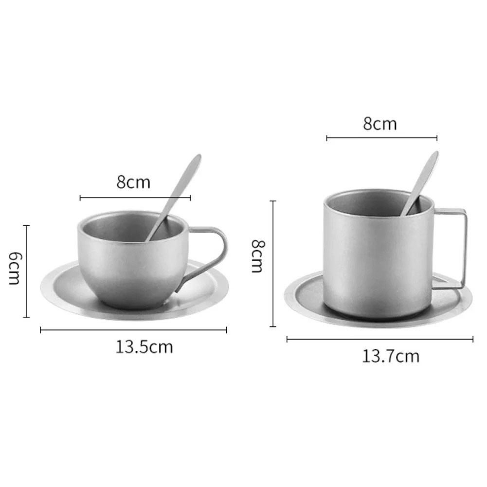 Double Wall Titanium Coffee Cu - Double Wall Mug ulasan dan harga