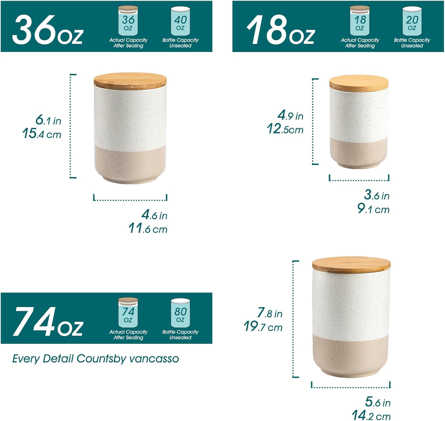 Sabine Ceramic Canister Set wi - Coffee Tea And Sugar Canister Set ulasan dan harga