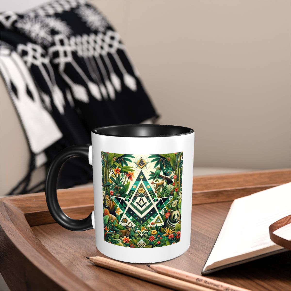 Geometric Jungle Masonic Freem - Tea And Coffee Fusion ulasan dan harga