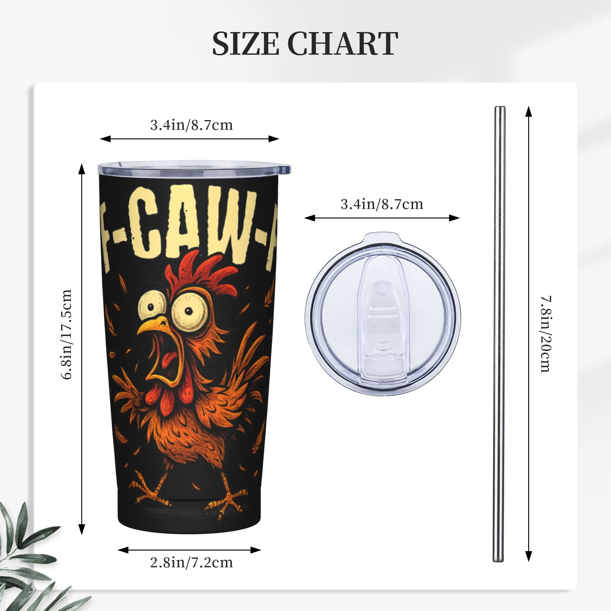 F-Caw-F Chicken FCAWF Tumbler  - Double Wall Mug ulasan dan harga