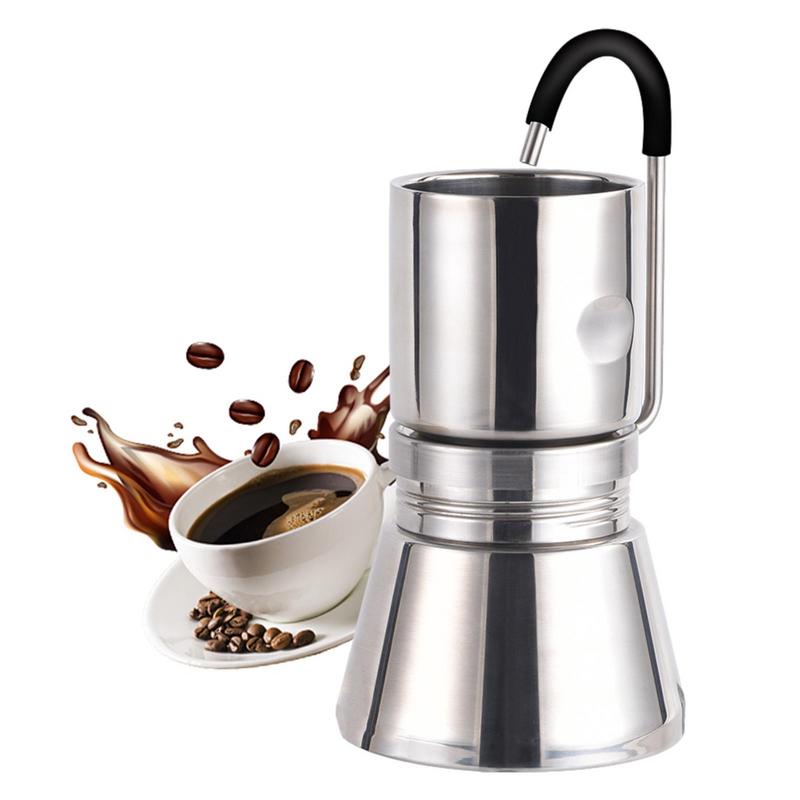 Stovetop Espresso Maker Stainl - Moka Pot Stove ulasan dan harga
