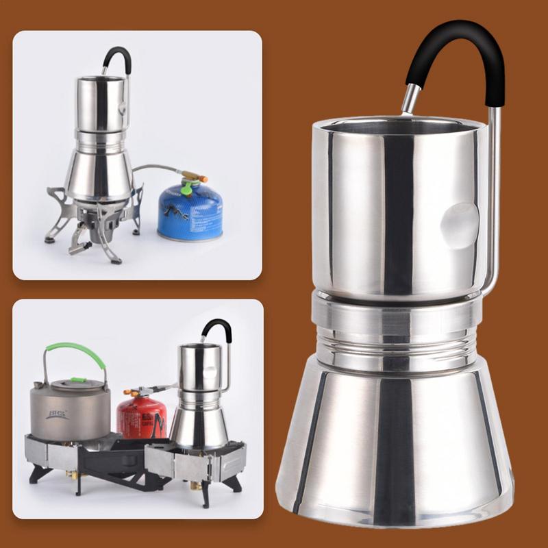 Stovetop Espresso Maker Stainl - Moka Pot Stove ulasan dan harga