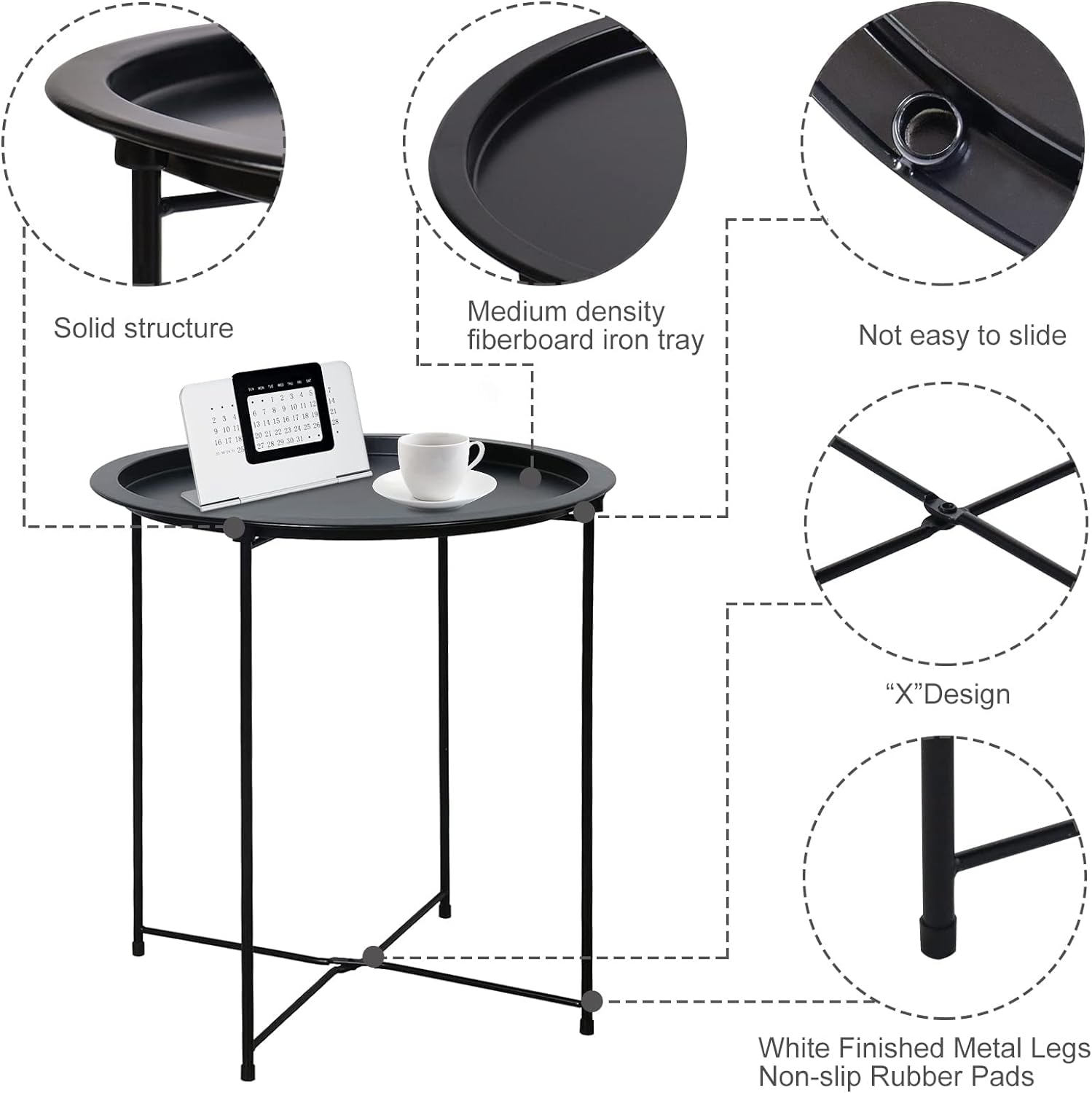 Round Side Table Coffee and Te - Coffee X Tea ulasan dan harga