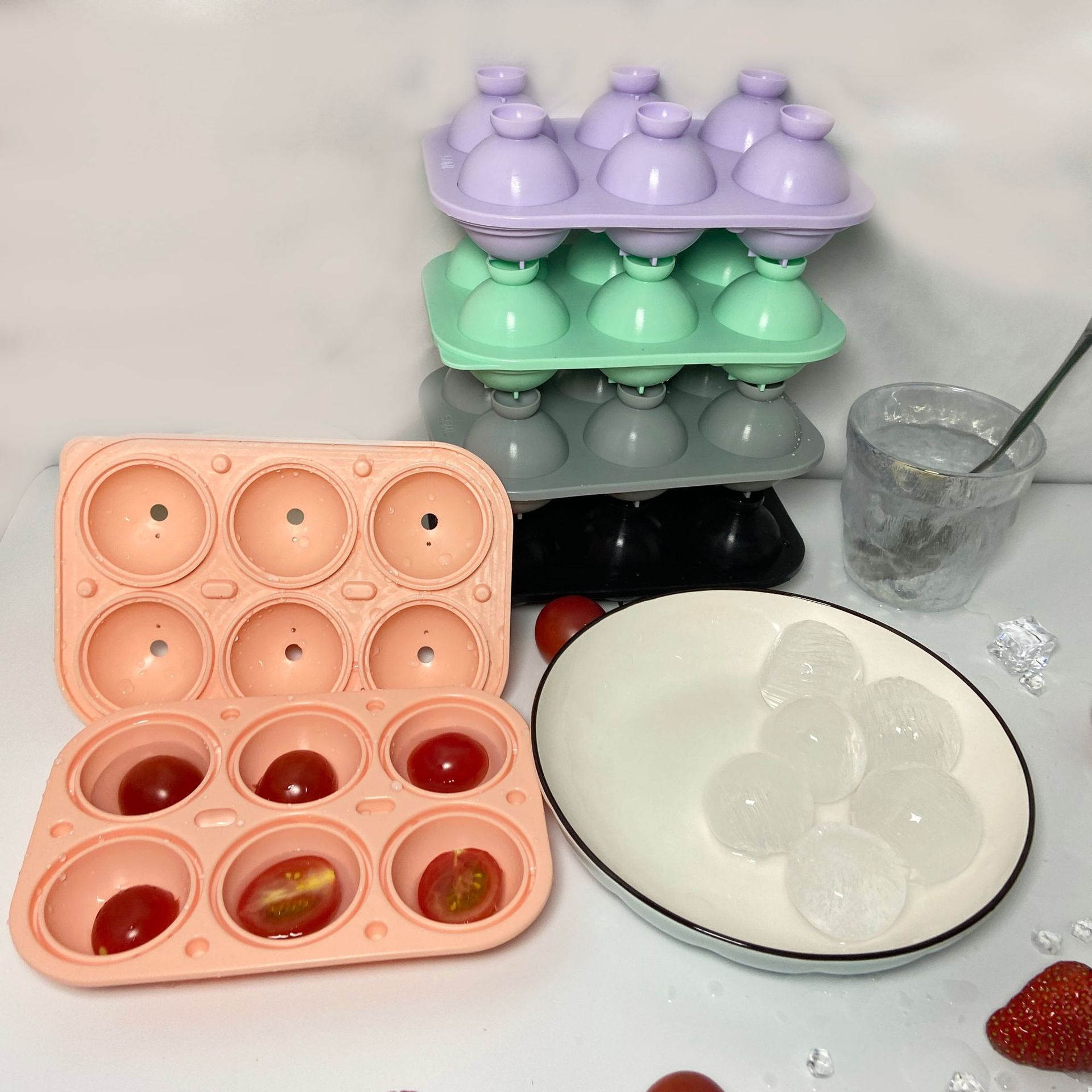 Ice Mould 6 Grid Silicone Ice  - Coffee Jelly Tea ulasan dan harga