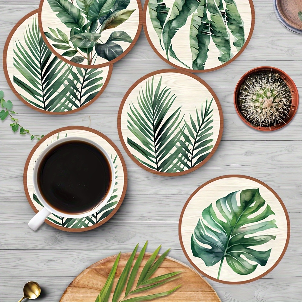 2D Flat 5pcs Tropical Plant gr - Coffee Tea Leaf ulasan dan harga