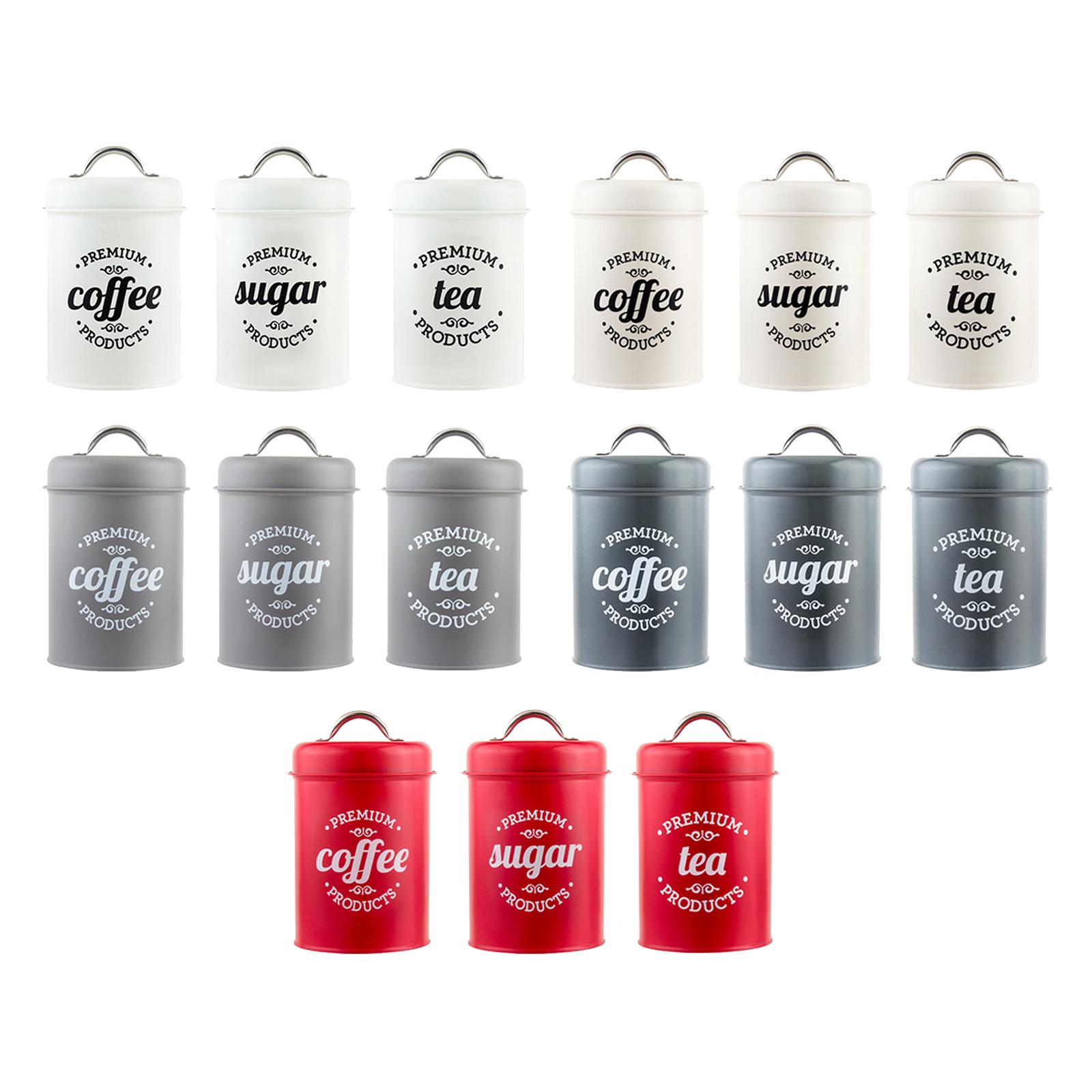 1200ML Kitchen Canister Condim - Coffee Tea And Sugar Canister Set ulasan dan harga