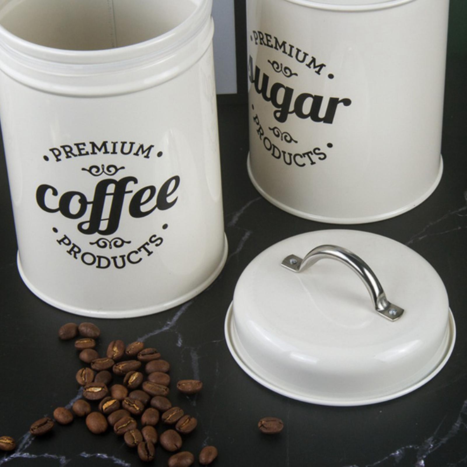 1200ML Kitchen Canister Condim - Coffee Tea And Sugar Canister Set ulasan dan harga