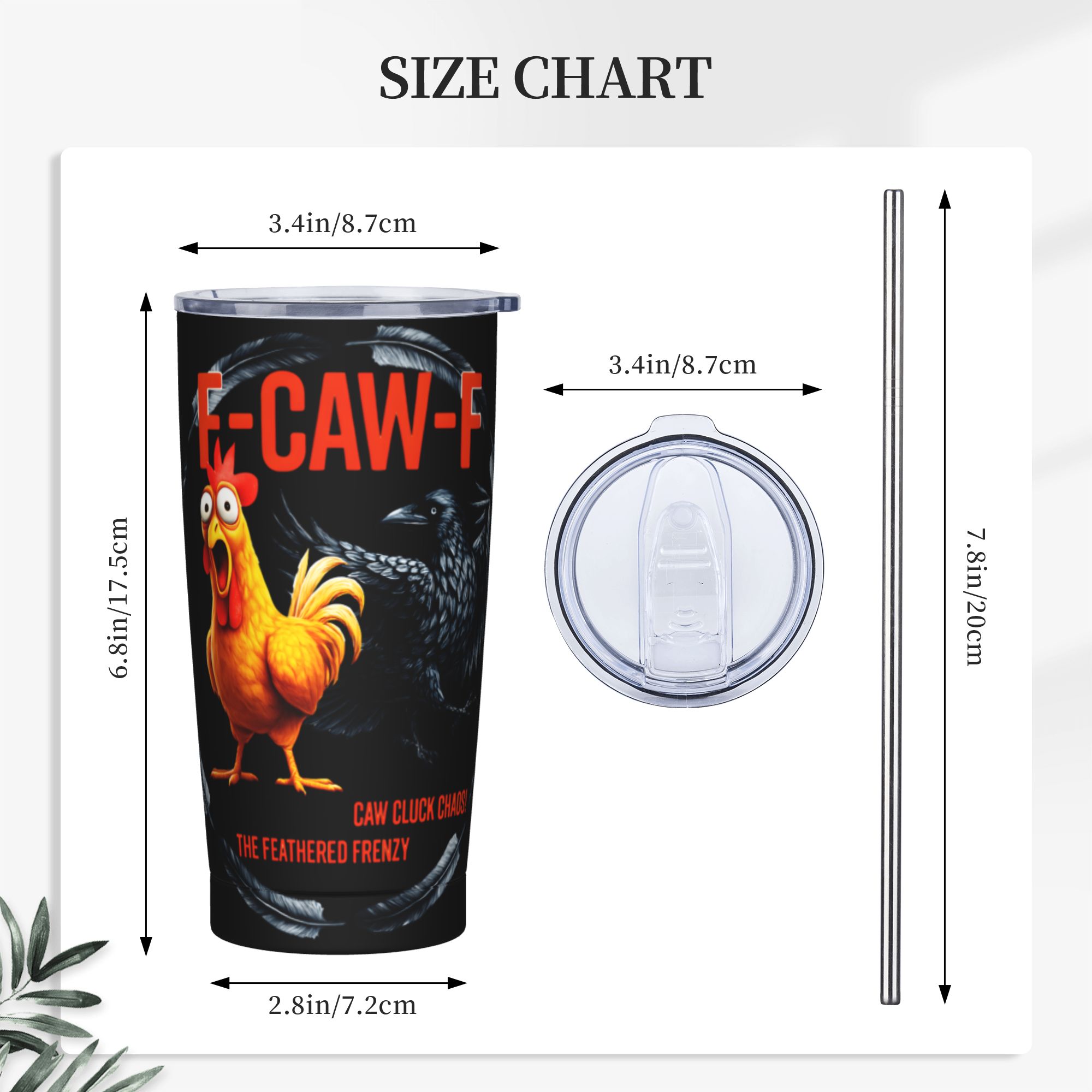 F-Caw-F Chicken FCAWF Insulate - Double Wall Mug ulasan dan harga