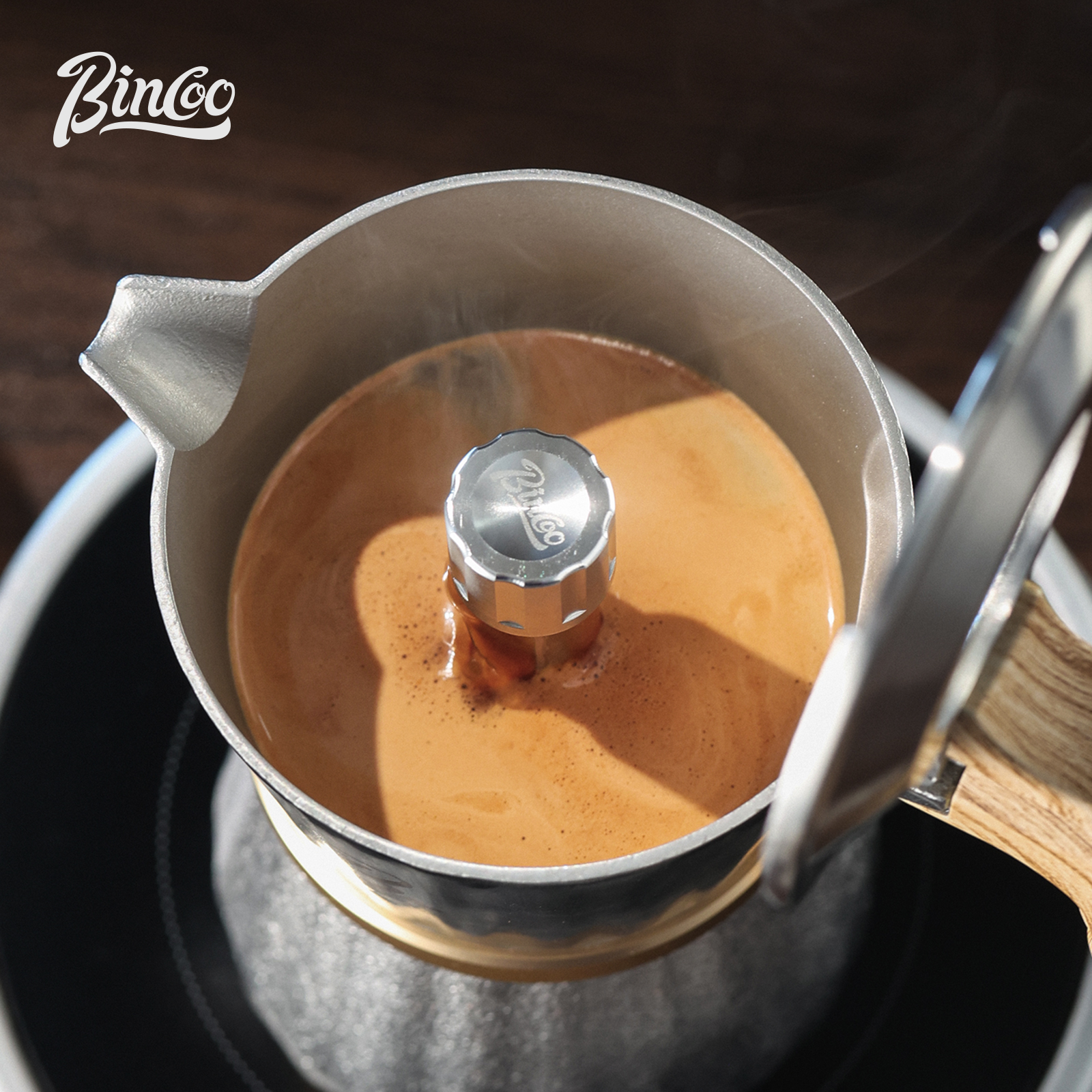 Bincoo Premium 3-Valve Moka Po - Moka Pot Stove ulasan dan harga